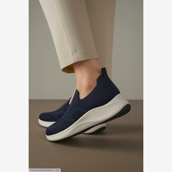Premium Navy Slip-On Sneakers | Lightweight Comfort Shoes for Everyday Wear